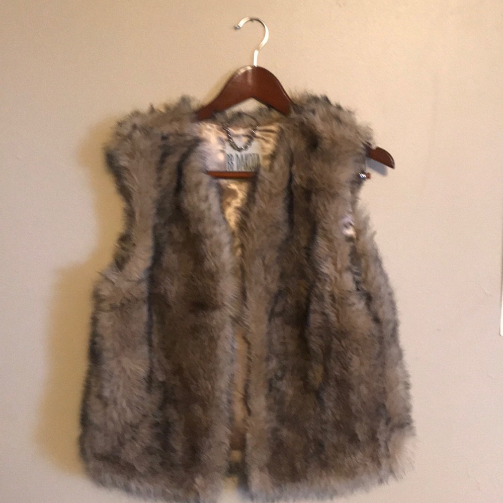 Faux fur vest